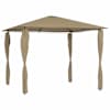 vidaXL lehtla postikatetega 3 x 3 x 2,6 m, pruunikashall, 160 g/m&sup2;