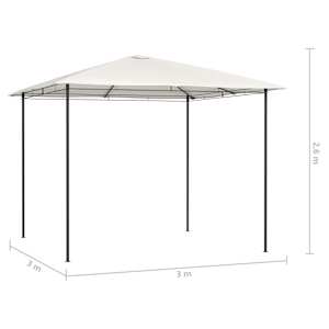 Altán 3 x 3 x 2,6 m krémový 160 g/m² - obrázek 4