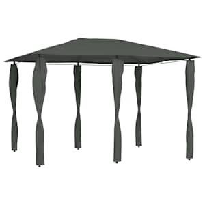 vidaXL lehtla postikatetega 3x4x2,6 m, antratsiithall 160 g/m&sup2;