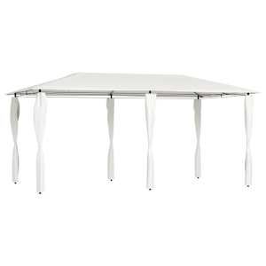 vidaXL lehtla postikatetega 2,98x5,3x2,59 m, kreemjas 160 g/m&sup2;