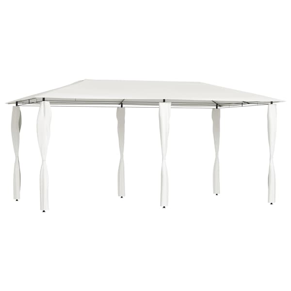 vidaXL lehtla postikatetega 2,98x5,3x2,59 m, kreemjas 160 g/m&sup2;