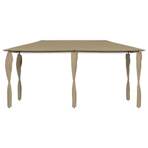 vidaXL Κιόσκι με Καλύμματα Στύλων Taupe 2,98x5,3x2,59 μ. 160 γρ./μ²