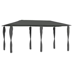 vidaXL lehtla postikatetega 2,98x5,3x2,59 m, antratsiithall 160 g/m&sup2;