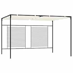 Altán se zatahovací střechou 3 x 4 x 2,3 m krémový 180 g/m² - obrázek 1
