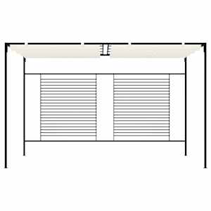 Altán se zatahovací střechou 3 x 4 x 2,3 m krémový 180 g/m² - obrázek 2