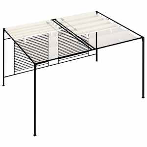 Altán se zatahovací střechou 3 x 4 x 2,3 m krémový 180 g/m² - obrázek 4