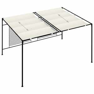 Altán se zatahovací střechou 3 x 4 x 2,3 m krémový 180 g/m² - obrázek 5
