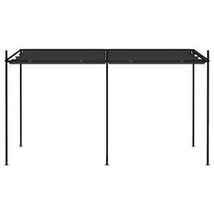 vidaXL Κιόσκι με Πτυσσόμενη Οροφή Ανθρακί 400 x 300 x 233 εκ.