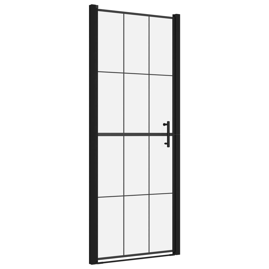  Sprchové dvere čierne 81x195 cm tvrdené sklo