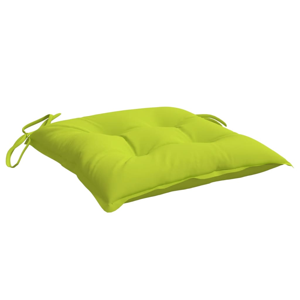 Jastuci za stolice 2 kom jarko zeleni 40 x 40 x 7 cm od tkanine | megato.hr