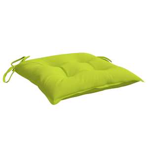 Podušky na židli 2 ks jasně zelené 40 x 40 x 7 cm látka oxford - obrázek 5