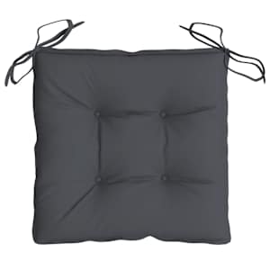 Podušky na židli 6 ks antracitové 50 x 50 x 7 cm látka oxford - obrázek 6