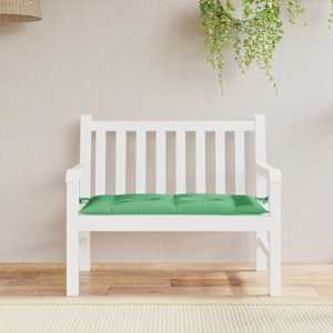 Blazina za vrtno klop zelena 100x50x7 cm oxford tkanina