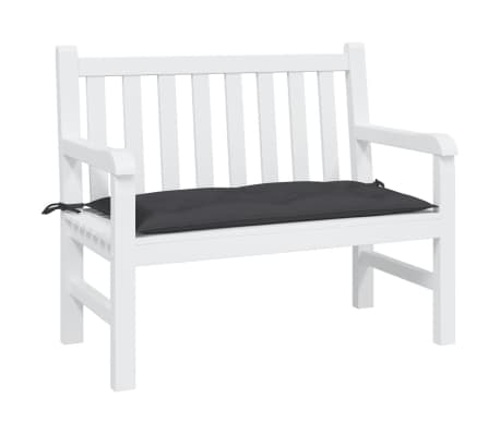 vidaXL Μαξιλάρι Πάγκου Κήπου Μαύρο 100x50x7 εκ. Ύφασμα Oxford