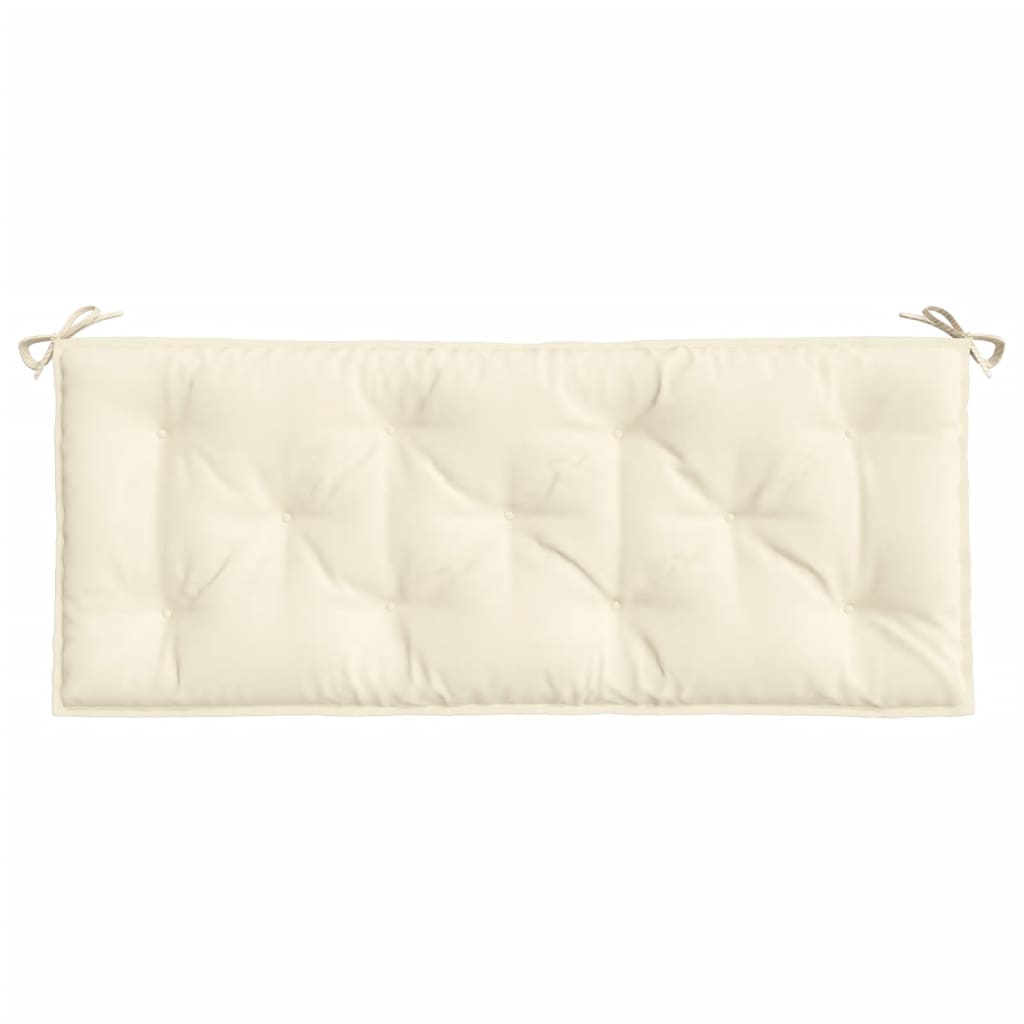 vidaXL Garden Bench Cushion Cream White 47.2x19.7"x2.8" Fabric"
