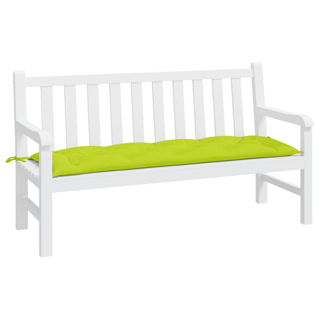 vidaXL Garden Bench Cushion Bright Green 59.1"x19.7"x2.8" Fabric