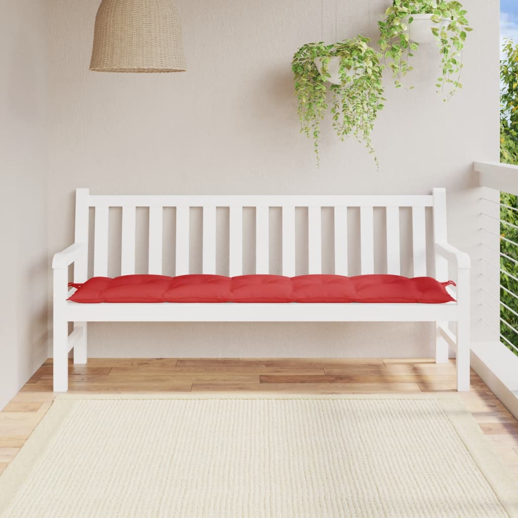 vidaXL Pernă bancă de grădină, roșu, 180x50x7 cm, material oxford