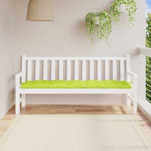 Poduška na zahradní lavici jasně zelená 180x50x7cm látka oxford - obrázek 1