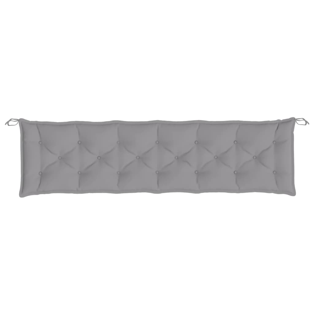 vidaXL Garden Bench Cushion Gray 78.7x19.7"x2.8" Fabric"