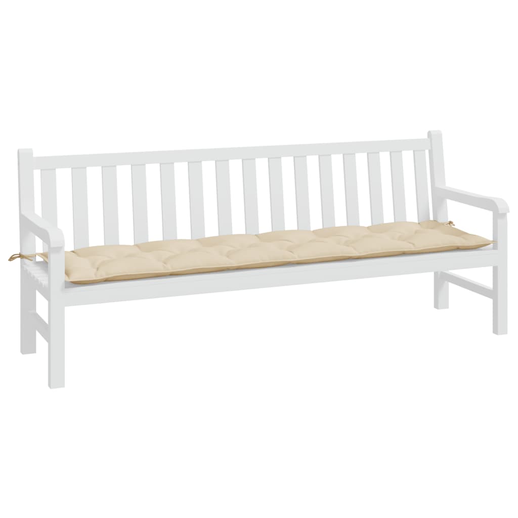 

vidaXL Tuinbankkussen 200x50x7 cm stof beige