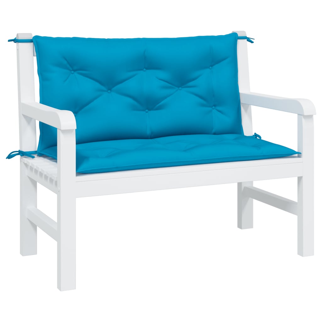 vidaXL Coussin de banc de jardin bleu clair tissu oxford