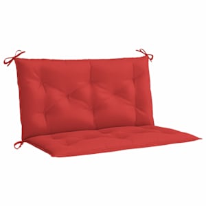 Poduška na zahradní lavici červená 100 x (50+50) x 7 cm oxford - obrázek 2