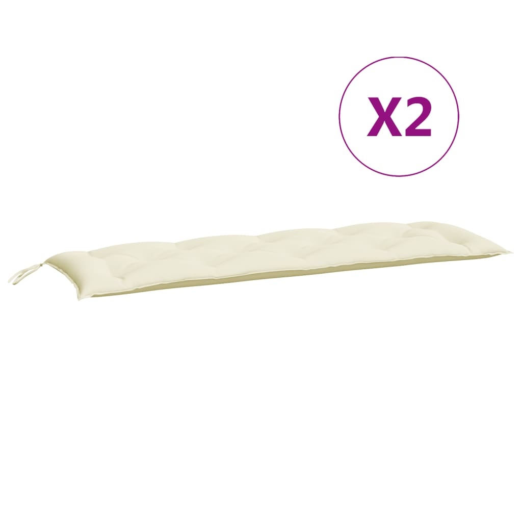 vidaXL Pernă pentru balansoar, alb crem, 150 cm, material textil