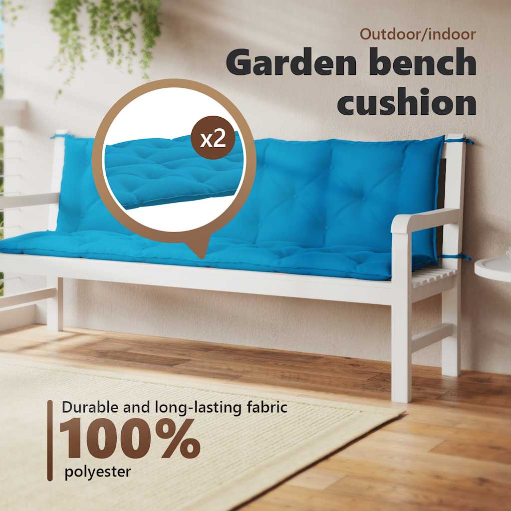 Blazina za gugalnico svetlo modra 180 cm blago