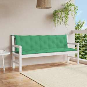 Blazina za vrtno klop zelena 180x(50+50)x7 cm oxford tkanina