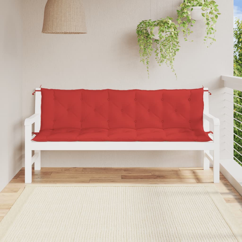 vidaXL Garden Bench Cushion Red 180x(50+50)x7cm Oxford Fabric