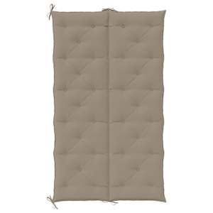 Poduška na zahradní lavici taupe 180x(50+50)x7 cm látka oxford - obrázek 6
