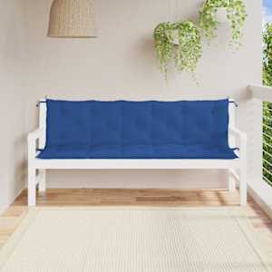 vidaXL Gartenbank-Auflage Blau 180x(50+50)x7 cm Oxford-Gewebe