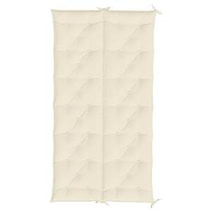 Poduška na zahradní lavici krémově bílá 200x(50+50)x7 cm oxford - obrázek 5