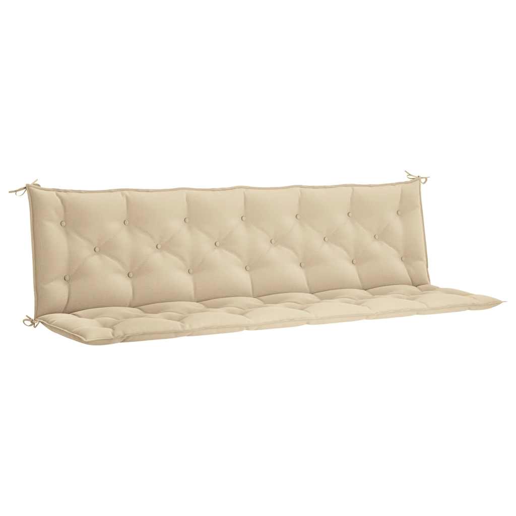 VidaXL Garden Bench Cushion Beige 78.7x(19.7+19.7)x2.8 Oxford Fabric