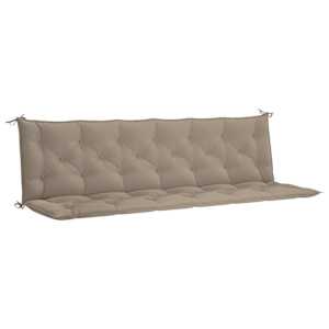 Poduška na zahradní lavici taupe 200x(50+50)x7 cm látka oxford - obrázek 2