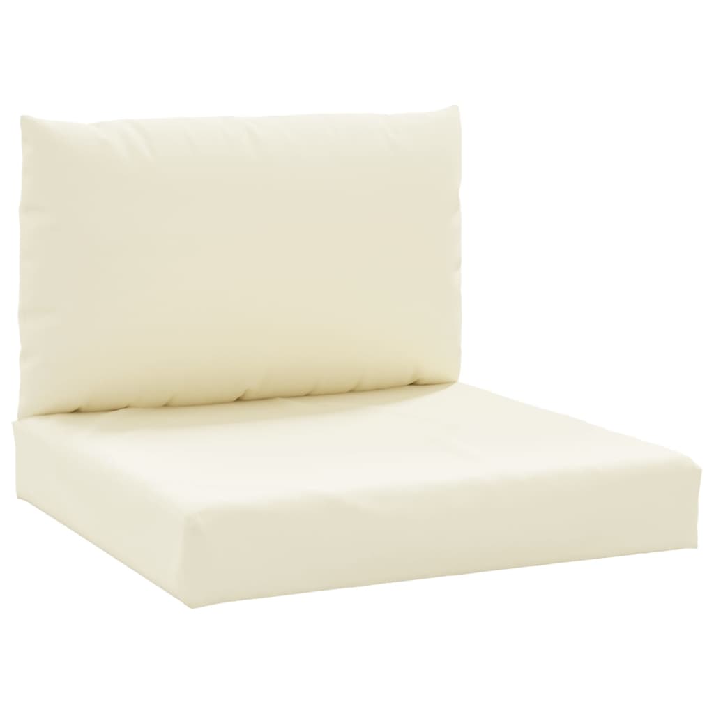 VidaXL Pallet Cushions 2 Pcs Cream White Oxford Fabric