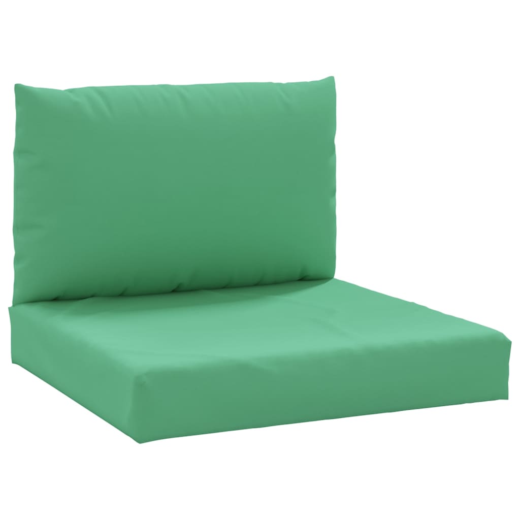 

vidaXL Pallet Sofa Cushions 2 pcs Green Fabric
