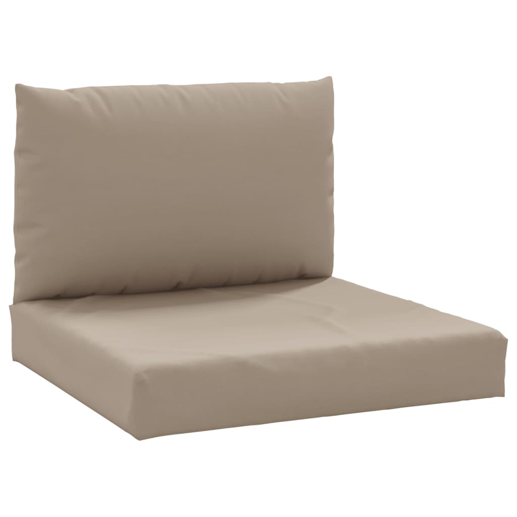 

vidaXL Pallet Sofa Cushions 2 pcs Taupe Fabric