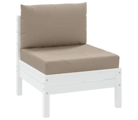 vidaXL Pallet Cushion Taupe Oxford fabric (100% polyester) 23.6 x 23.6 in