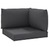 vidaXL euroaluse istmepadjad 3 tk, antratsiithall, oxford-kangas