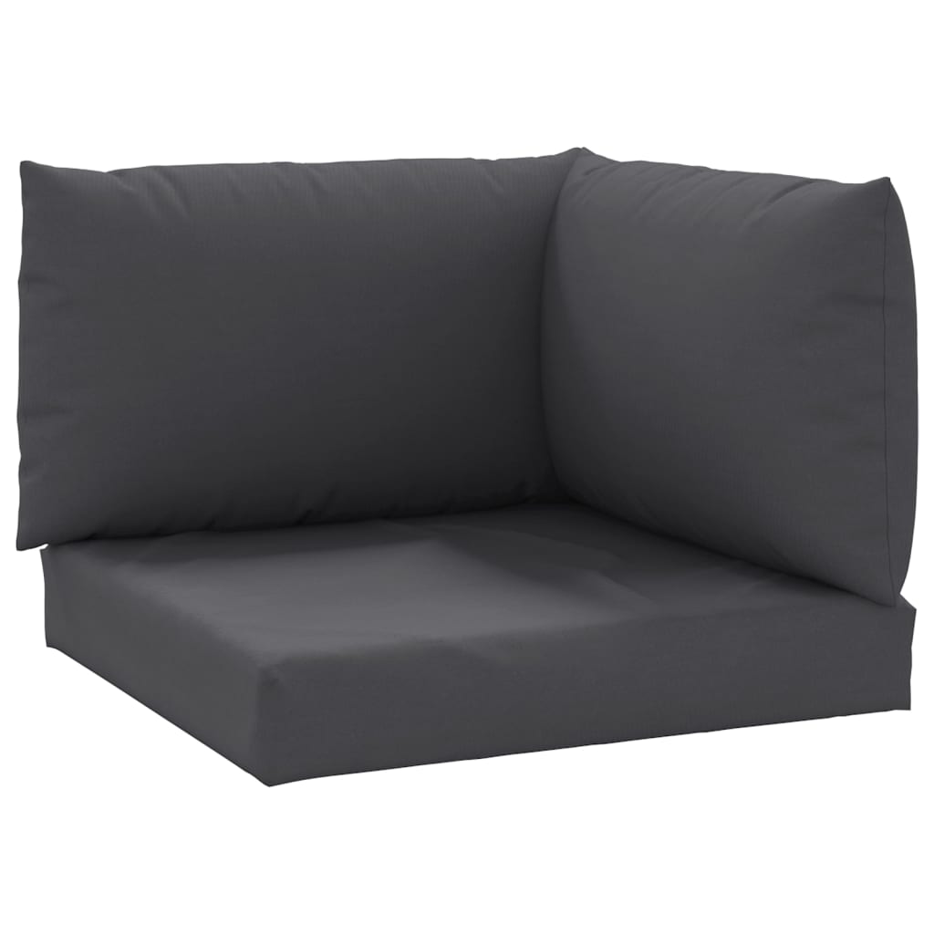 

vidaXL Pallet Sofa Cushions 3 pcs Anthracite Fabric
