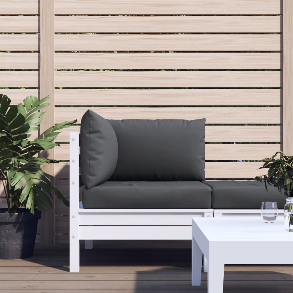 vidaXL hynder til pallesofa 3 stk. stof antracitgrå