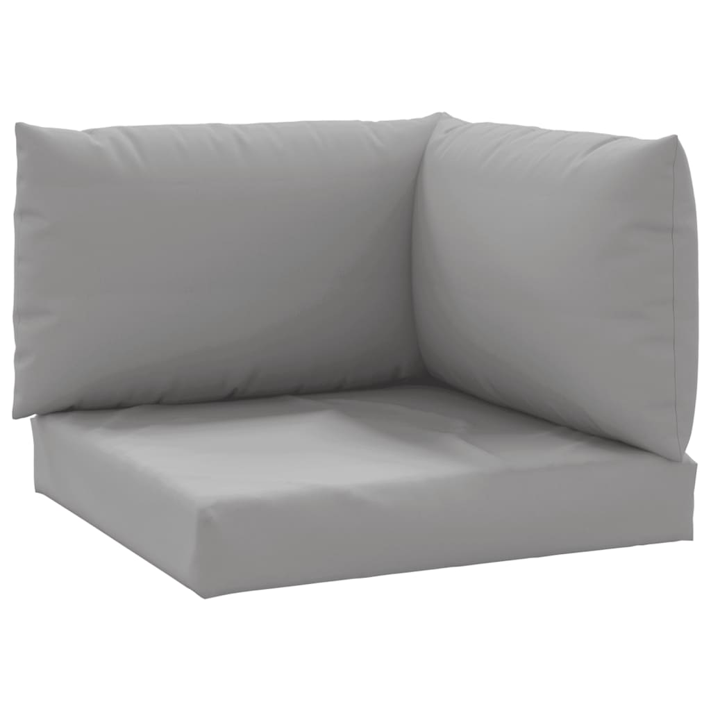 

vidaXL Pallet Sofa Cushions 3 pcs Gray Fabric