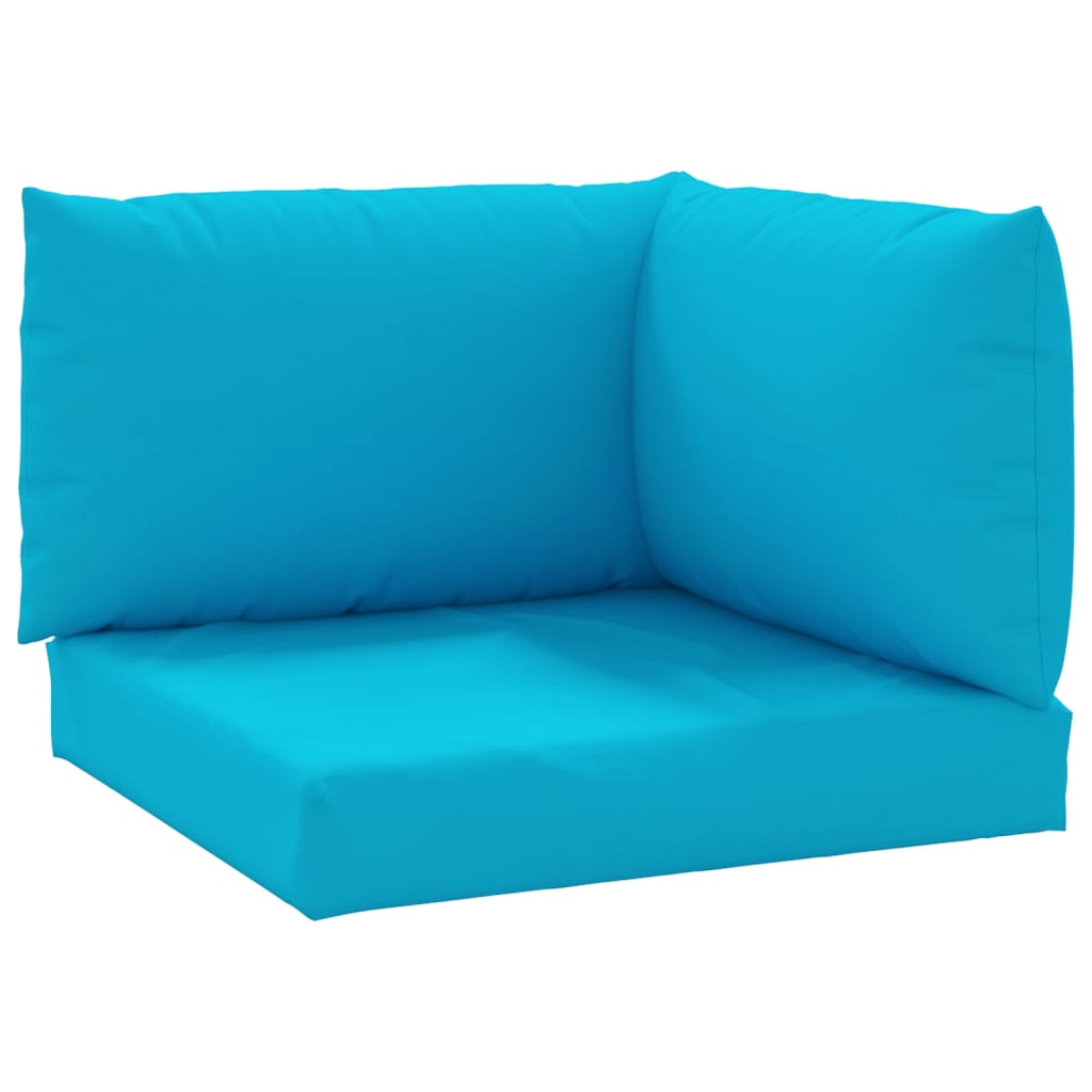 

vidaXL Pallet Sofa Cushions 3 pcs Light Blue Fabric