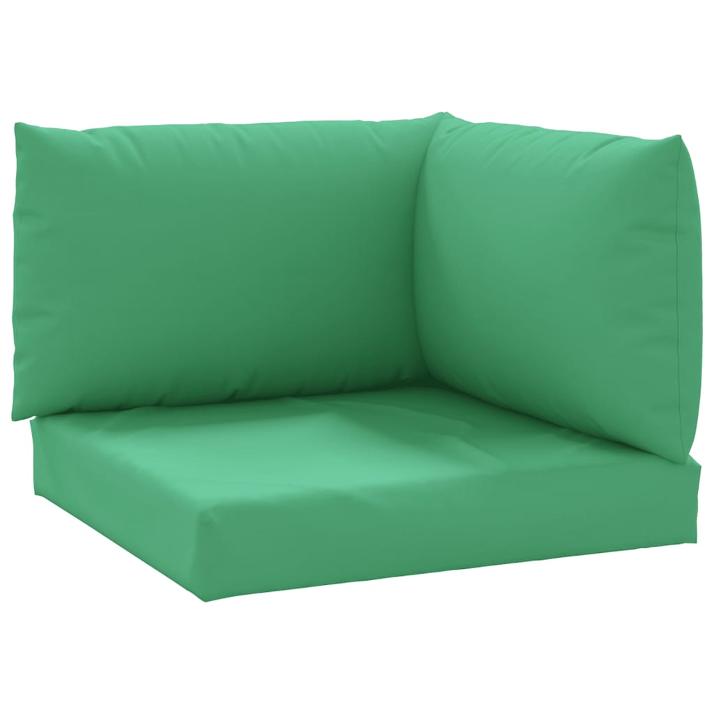 

vidaXL Pallet Sofa Cushions 3 pcs Green Fabric