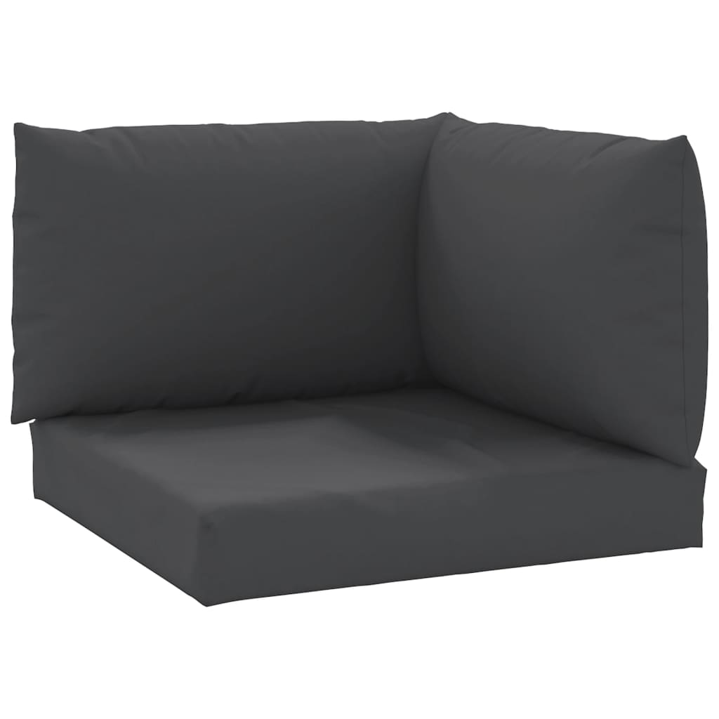 

vidaXL Pallet Sofa Cushions 3 pcs Black Fabric