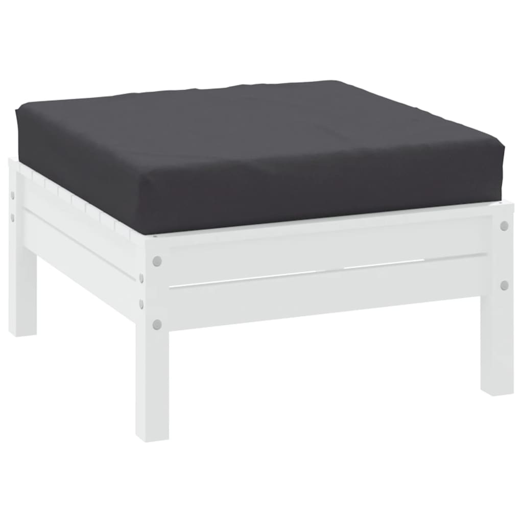 

vidaXL Vloerpalletkussen 60x60x6 cm stof antracietkleurig