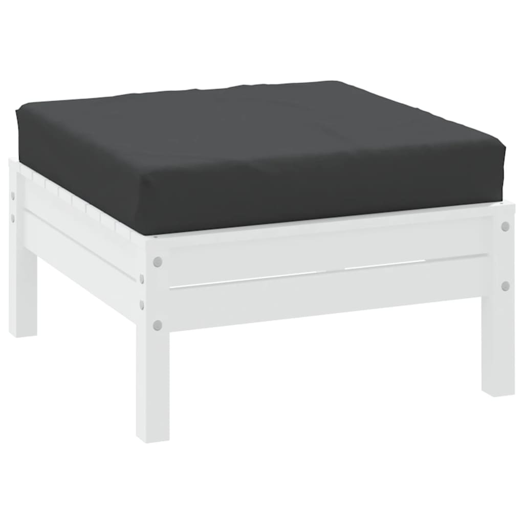 

vidaXL Vloerpalletkussen 60x60x6 cm stof zwart