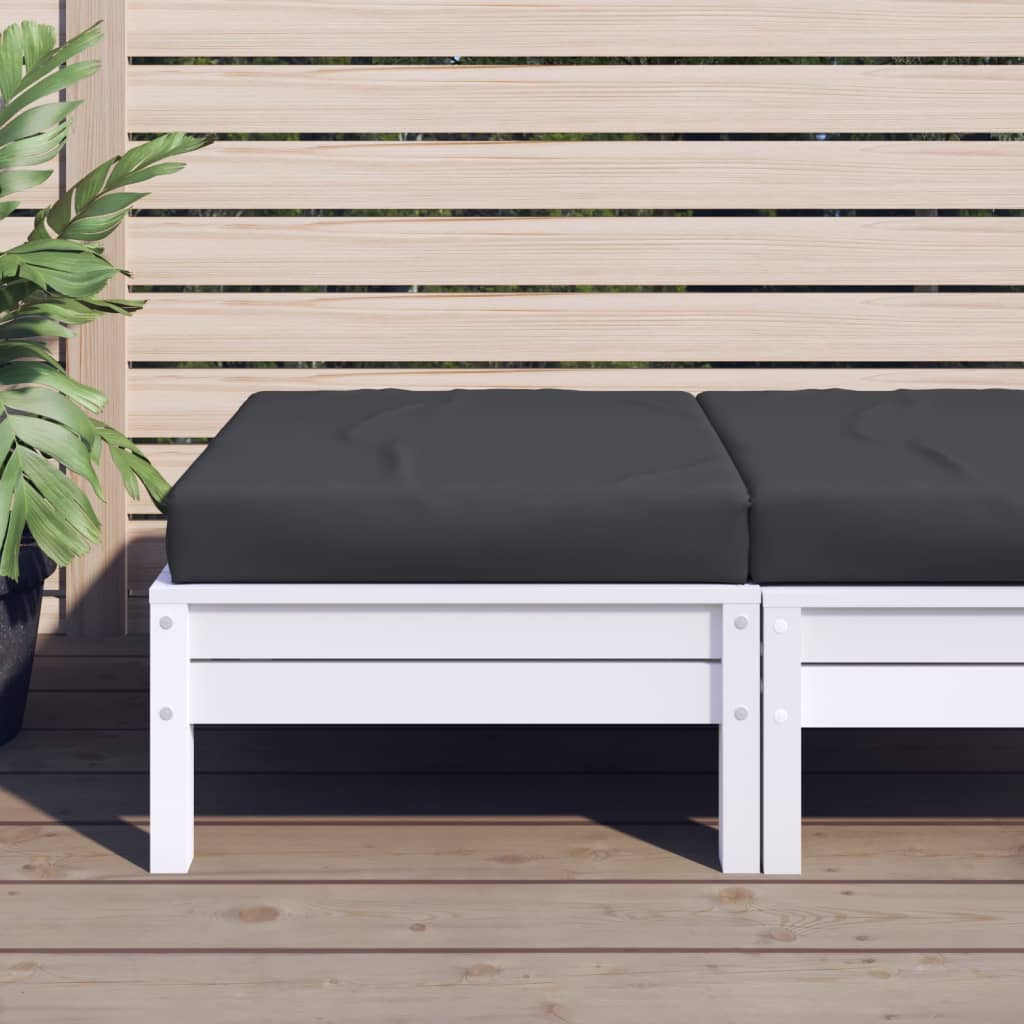 vidaXL hynde til pallesofa 60x60x6 cm stof sort