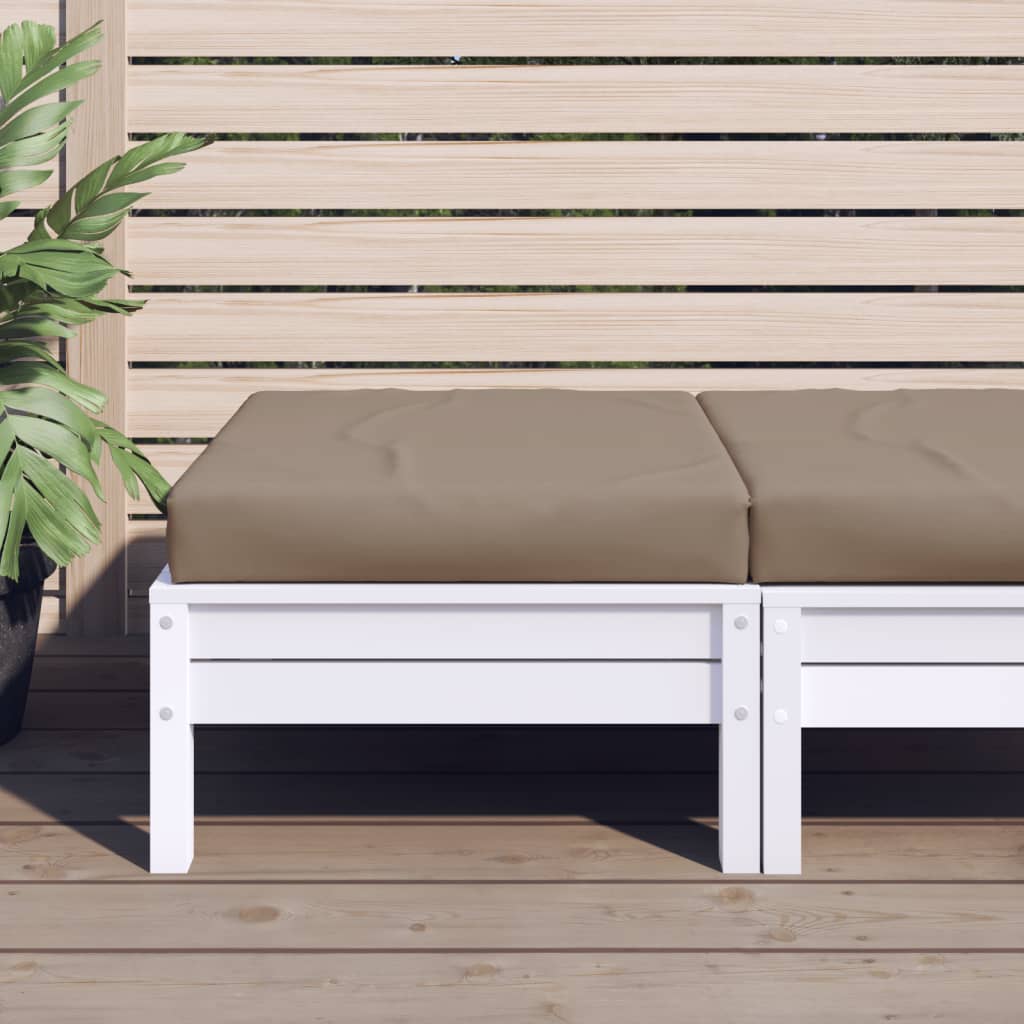 vidaXL hynde til pallesofa 60x60x6 cm stof gråbrun
